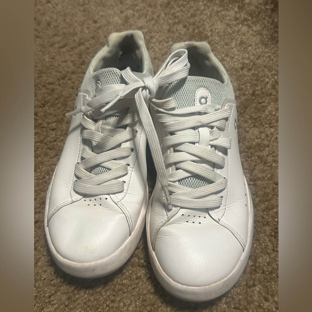 Classic Women's White Leather Sneakers
